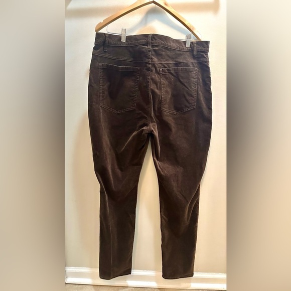 Cabi High Rise Button Fly Skinny Stretch Corduroy Pants 18 in Brown - Picture 4 of 5